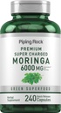 Piping Rock Moringa Oleifera Supplement | 240 Capsules | High Potency Leaf Extract | Non-GMO & Gluten Free Formula