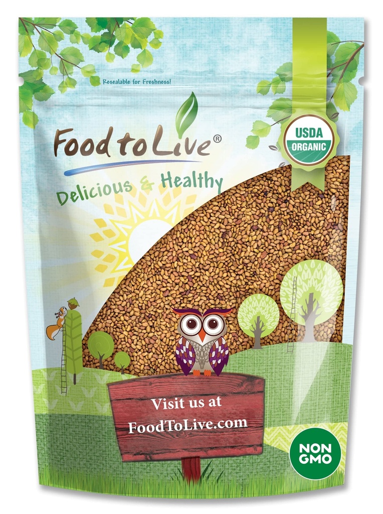食品を生きる - 有機アルファルファスプルーティング種子、非GMO、コーシャ、スプルーテーブル、生