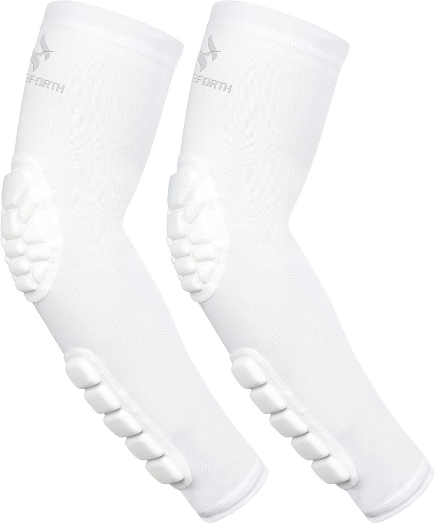 2PCSは肘のforearmの袖の圧縮の腕の保護サポートをパッドを入れました