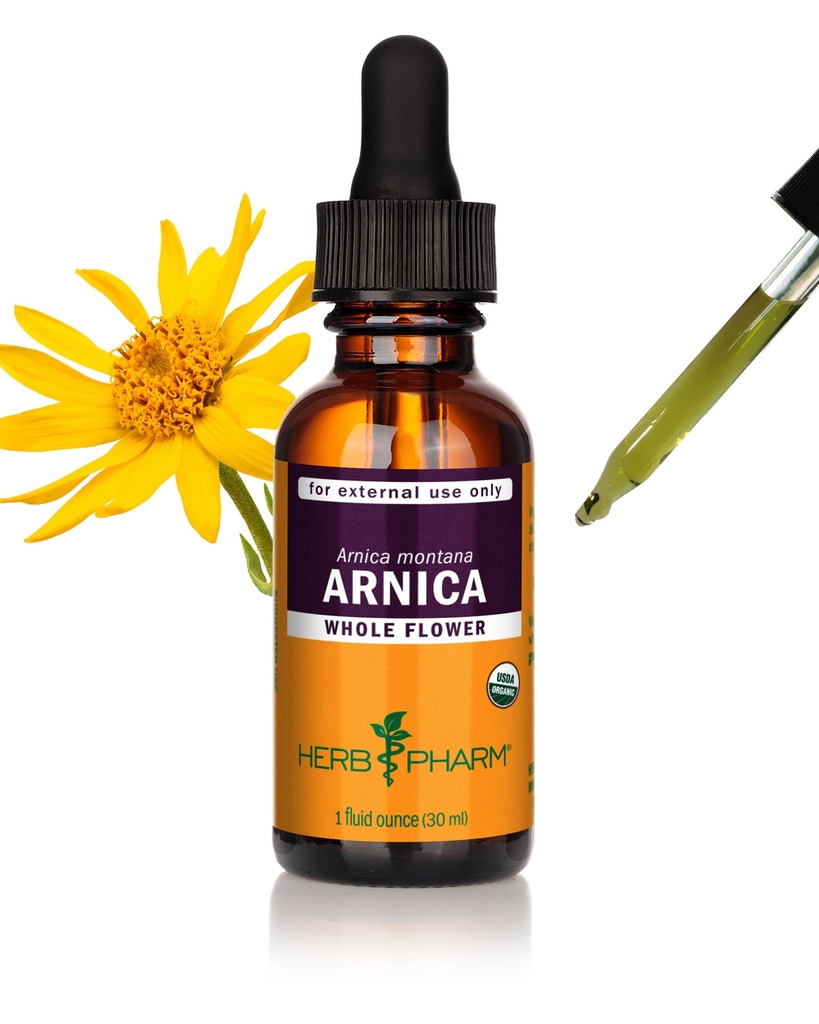 Herb Pharmはマイナーな痛みサポート、1 Fl Ozのための有機性アルニカの液体のエキスを証明しました