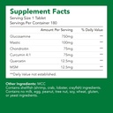 プレミアムグルコサミン+コンドリオチン+ MSM + マスティック+カルクミン(750mg) | 骨と関節の健康(1本入-180カプセル-6mo供給) | ジョイントサポート用ビタミン | ノンGMO&グルテンフリー