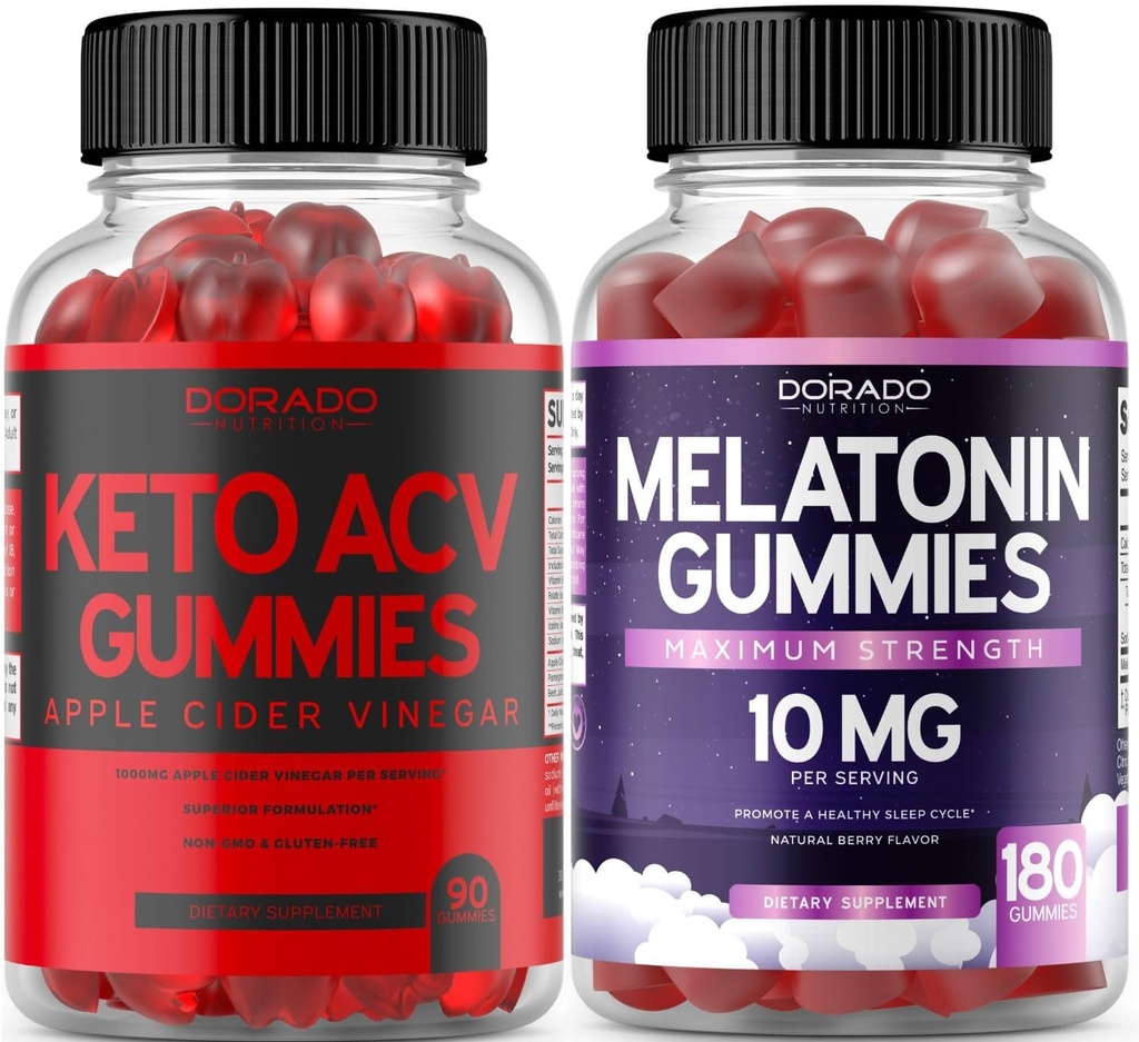 Keto ACV Gummiesの高度の減量(90の計算) - サポート健康な消化及びMetabolism - 大人(180の計算)のためのMelatonin - 速い分解のMelatonin 20mgのガミー-非GMO、Vegan及び米国は作りました