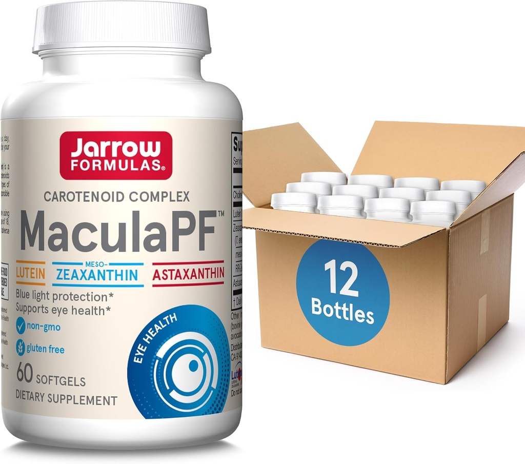Jarrow フォーミュラ MaculaPF Softgels - 60カウント - 目抗酸化サプリメント - 視線サプリメント - 大人のための目の健康サプリメント - 非GMO -グルテンフリー