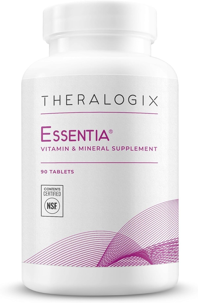 女性のためのTheralogix Essentia Multivitamin - 90日の供給 - 女性の毎日のMultivitamin - 免疫の健康と骨の健康をサポート - ビタミンC、ビタミンD、亜鉛&その他 - NSF認定 - 90錠