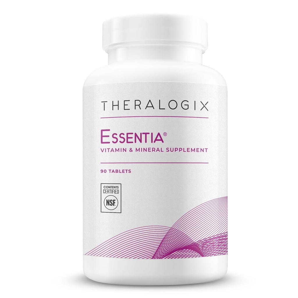 Theralogix Essentia Multivitamin for Women - 90-Day Supply - Women's Daily Multivitamin - Supports Immune Health & Bone Health - Includes Vitamin C, Vitamin D, Zinc & More - NSF Certified - 90 Tablets