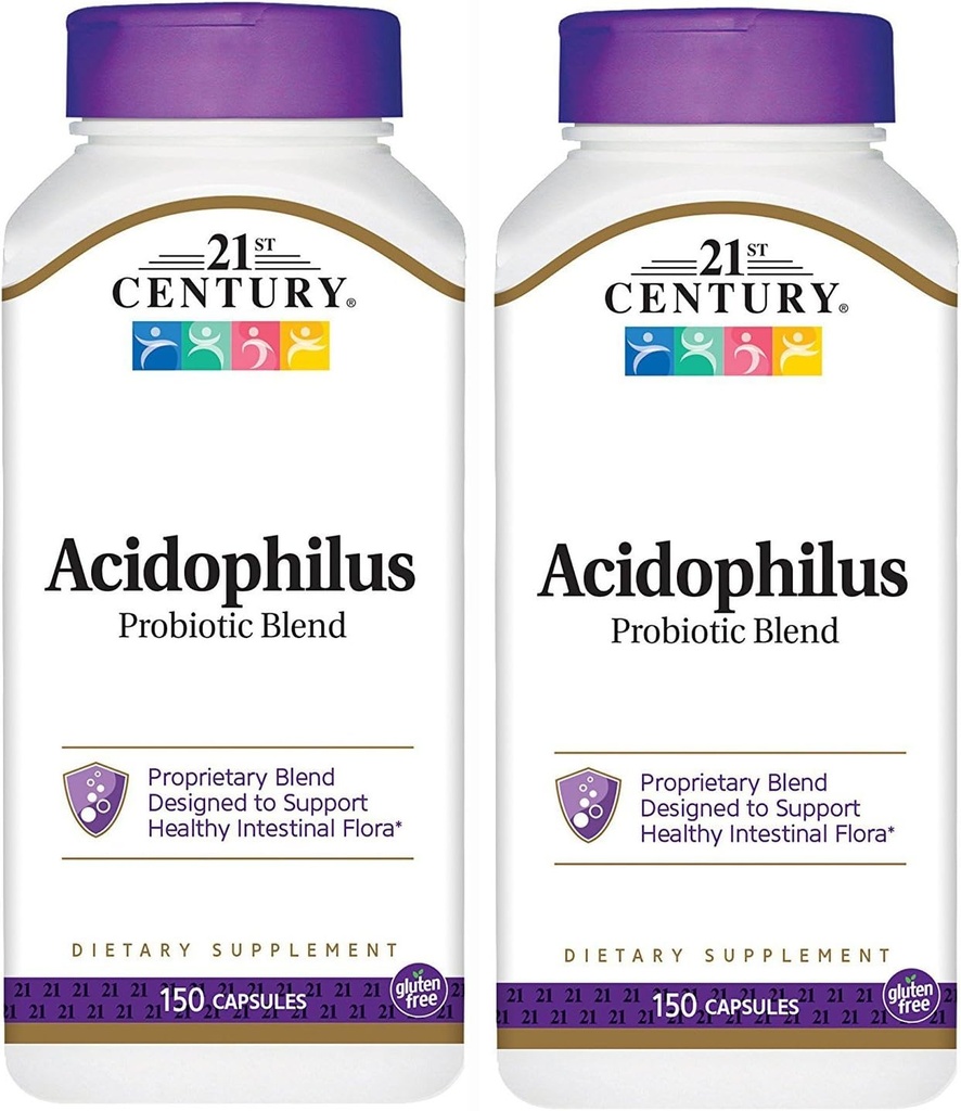 21st世紀のAcdophilusのプロバイオティックのブレンドのカプセル、150計算(2のパック)