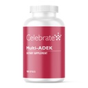 ビタミンマルチADEK、アイロンを無料祝う - 毎日のBariatric Multivitamin、ビタミンA、D、E、K&B12の高レベル(180カプセル)