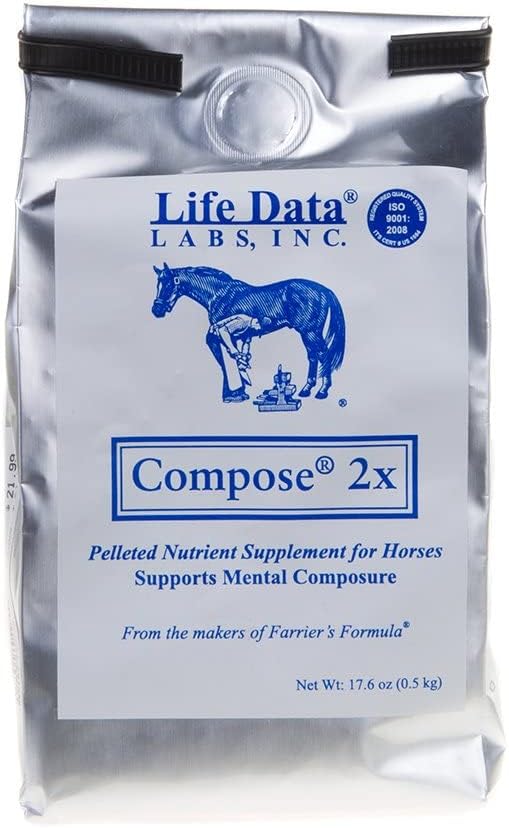 生命データ ラボは2X Equine Calming 17 6oz 17.6OZを構成します