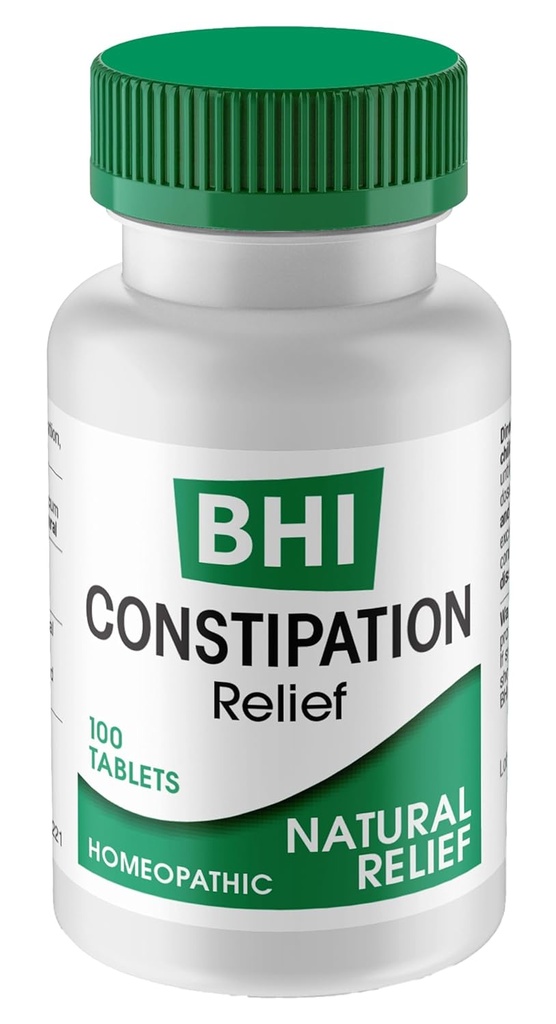 BHIの便秘の救助の自然な安全なターゲティングされたホメオパシー活動的な原料は血栓の不快感、女性及び人のための腸のバックアップ及び不規則性- 100のタブレットを取り除きます