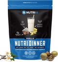NutriDinner by Nutrillermo | グラスフェッドコラーゲンプロテインパウダー | マグネシウムBビタミン配合 | 睡眠と回復のためのコラーゲンサプリメント(14,9、バニラ)