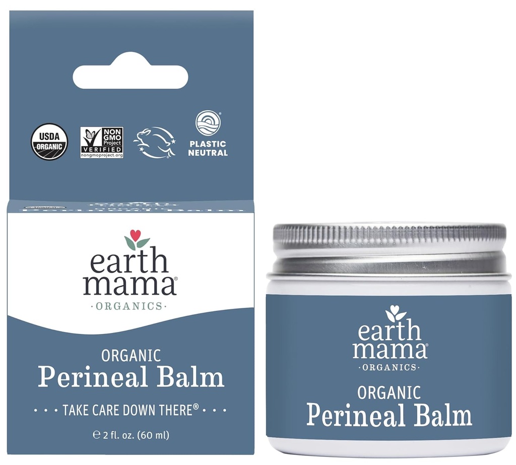 地球のママの有機性Perineal Balm   自然にWitchのヘーゼル及びCalendula、フェミニン ケアの本質、ベンゾカイン無しまたはブタン、2の流動的なオンスとの妊娠および産後の救助のための草の救助を冷却して下さい
