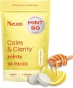 NeuroGum Calm & Clarity Mints (Honey Lemon, 90 Pieces) | GABA + L-テアニン + ビタミンD3 | 砂糖無料気分&ストレスリリーフサプリメント