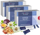 ストレスリリーフ |パッションフラワー 200mg |ビタミンB6・B12 |Premium |Natural Supplement | 旅行中のストレス解消 | ファースト・アクティング | 10 スティック(パック3)