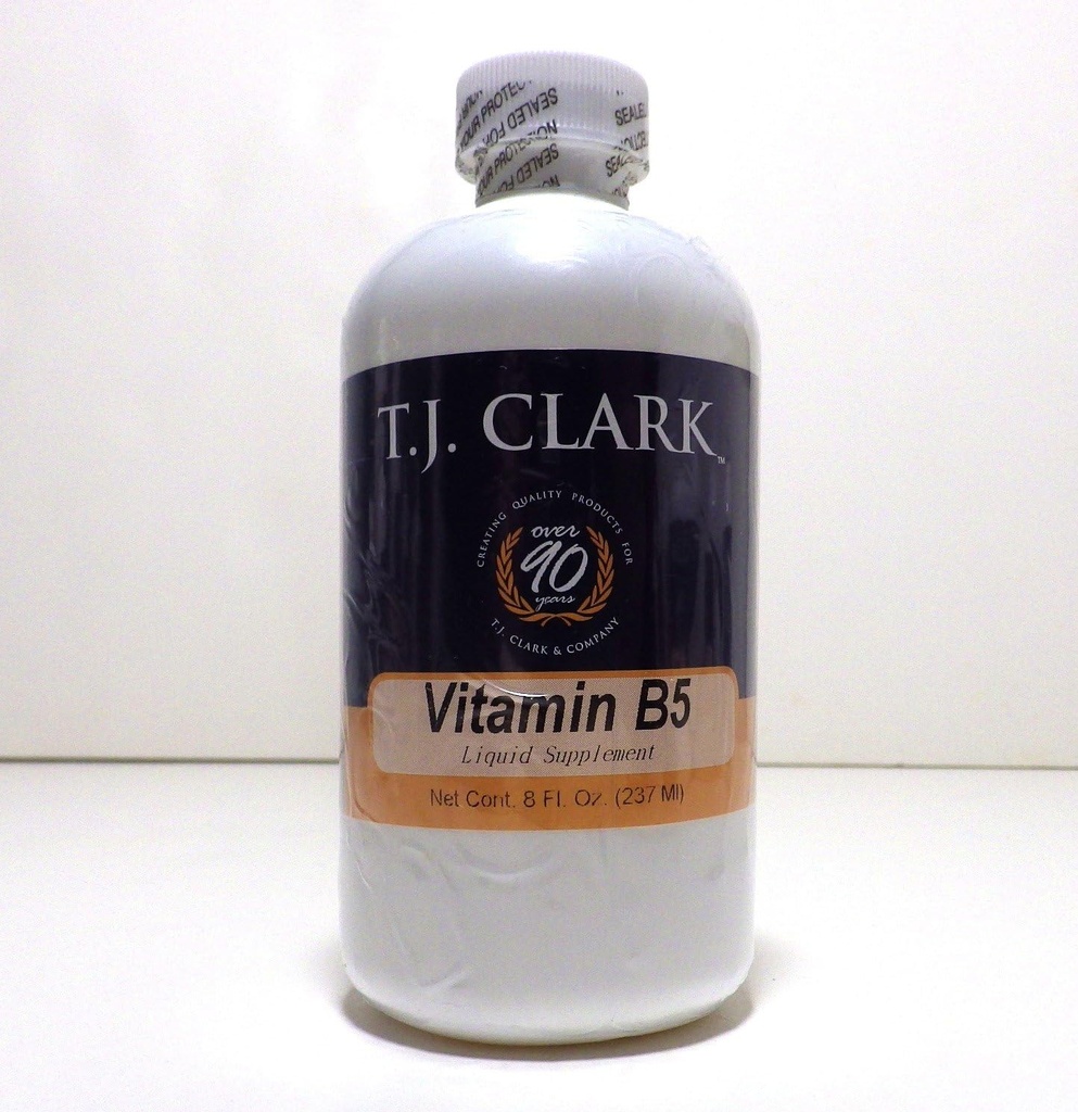 Vitamin B5 d-Calcium Pantothenate 50mg- 8oz Liquid