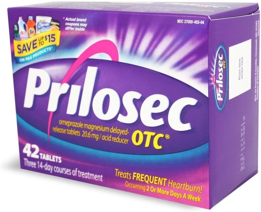 Prilosec 20.6 mg OTC、42錠(3)パック