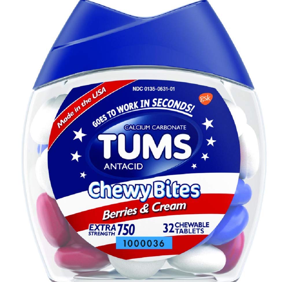 TUMS Chewy Bitesベリー&クリーム - 32 カウント