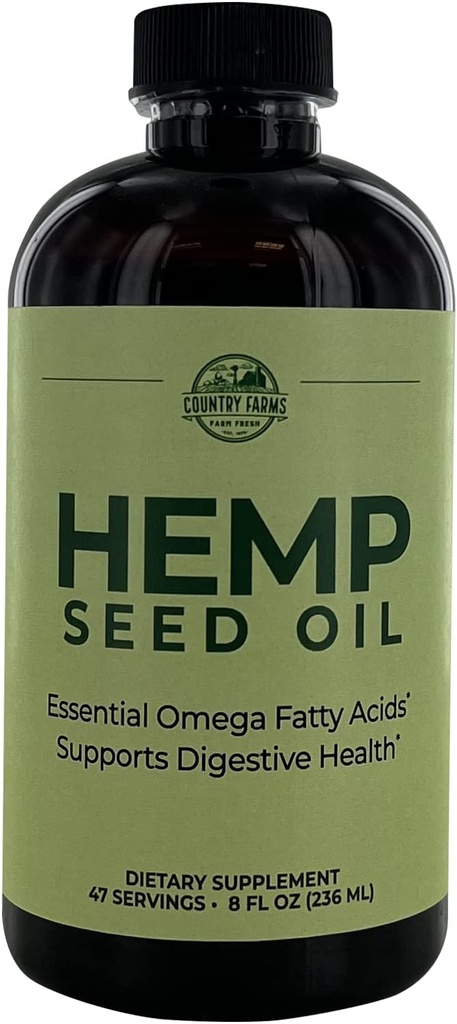 COUNTRY FARMS Hemp Seed Oil, 8 Fl Oz, 47 Servings