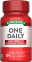 Nature's Truth One Daily Multivitamin | 100 ミニタブレット | 男性と女性向け | 非GMO&グルテンフリーサプリメント