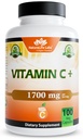 NaturaLifeはビタミンD3、亜鉛、エルダーベリー&ジンジャールートとビタミンCをラボします - 1,700 mg/サービング - 100カプセル、ビーガン、非GMO、グルテンフリー