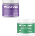 Amlaパウダー&グリーンティースーパーフードサプリメント, 抗酸化サポート, エルダーベリーで製造 (90 サービング) & インドのグーズベリー (30 サービング), オーガニック, ビーガン