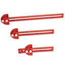 木工業の定規、TourACE 3Pcsの精密ポケット定規の金属のスライドの規則の木工業用具Tの正方形のメートル/インチのProtractorの角度のファインダー(6/8/12インチ)の携帯用定規