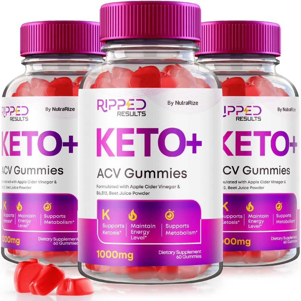 NutraRize (Keto+ACV 3 のリッピング結果のパック) 高度な減量のためのグミー, リッピング結果のレビュー (180 グミ)