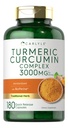 カルリール ターメリック クルクミン サプリメント | 3000mg 180 カプセル | 黒胡椒・クルクミノイド・バイオペリンで | 非GMO・グルテンフリー