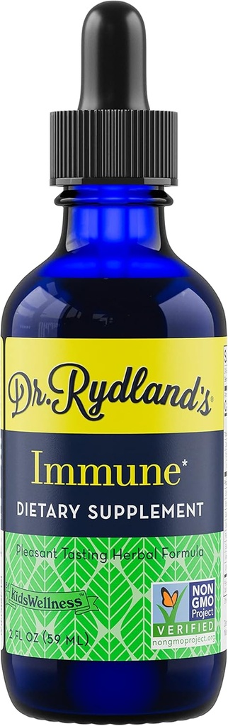 Dr. Rydland's Herbal Supplement | Created by KidsWellness | Safe and Effective for Infants to Adults| Immune | Colds, Flu, Bronchial and Croup Symptoms | 2 Ounce Bottle