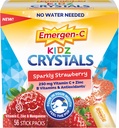 Emergen-C Kidz Crystals、On-the-Go Emergen-C Immuneは、ビタミンC、Bビタミン、亜鉛、マンガン、スパークリーベリー、ストッキングサッファ - 56スティックパックとサプリメント