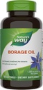 Nature's Way Borage Oil, Cold Pressed & Unrefined, GLA Supplement, 300 mg GLA と 440 mg Linoleic 酸/サービング, 60 Softgels (パッケージ 5 月 Vary)