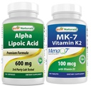 ベストナチュラルアルファリポ酸600mg&ビタミンK2(MK7)とD3