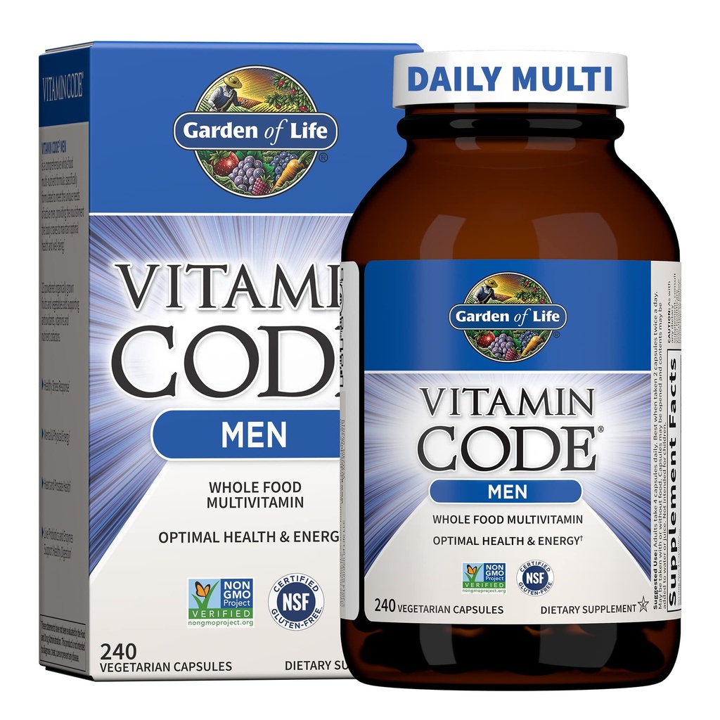 Garden of Life Vitamin Code Men's Multivitamin, 240 CT