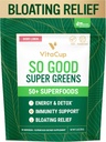 VitaCup だから良いスーパーグリーンパウダーw / 50 +プレミアムスーパーフード、ブーストエナジー、デトックス、免疫w /プロバイオティクス、プレバイオティクス、繊維、抗酸化剤、適応剤、Spirulina、ベリーレモン、30サービング