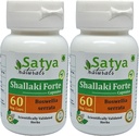 Shallaki Forte カプセル 500 mg. 60 Veg. カプセル | Shallaki (Boswellia Serrata) エキスカプセル for Men and Women | Ayurvedic Herbal Supplement/Remedies | 10:1 Forte(60カプセル2本)