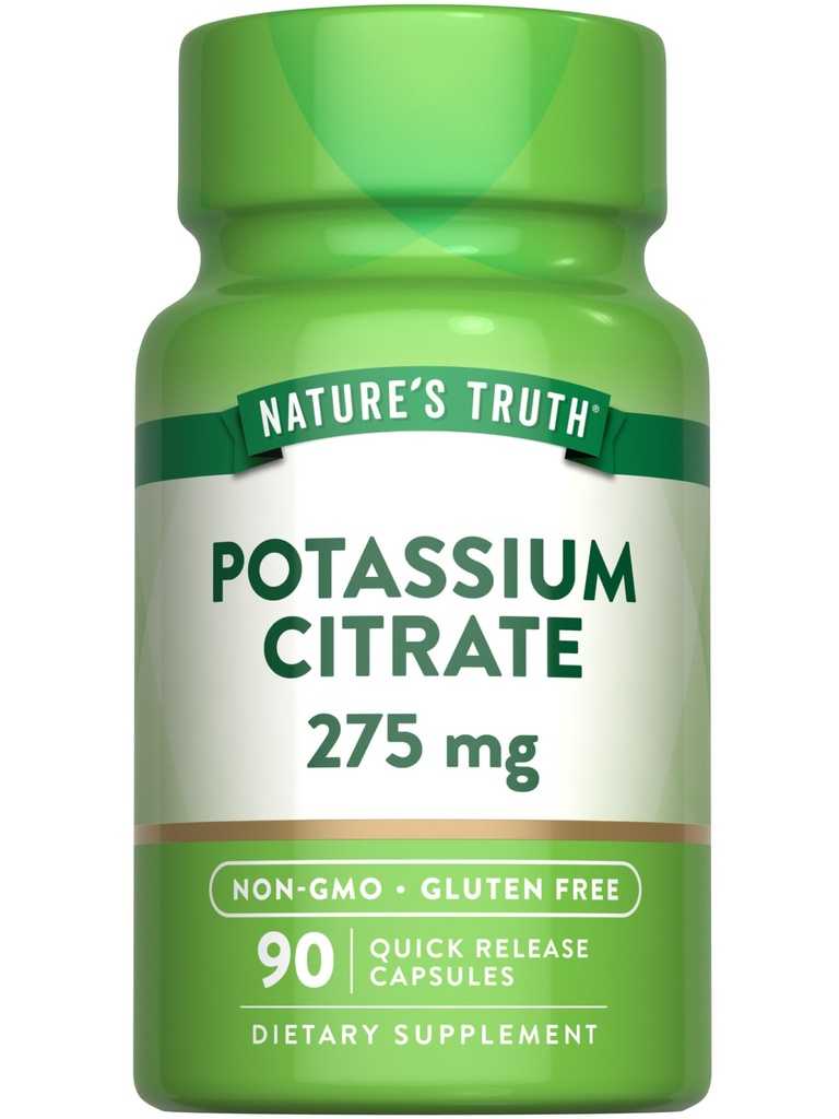 自然の真理のカリウムのクエン酸塩の補足 | 275mg | 90のカプセル | 非GMO及びグルテンフリー