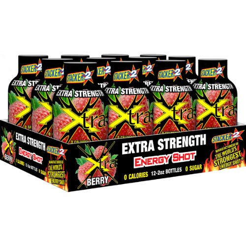 Stacker2の余分強さエネルギー打撃の果実味2oz. 12のパック