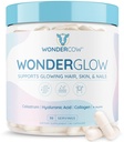 WONDERCOW の毛皮および釘のビタミン w/Bovine Colostrum、Collaagen、Hyaluronic の酸、Biotin、亜鉛、及び Lactoferrin┃Supports のより速い毛の成長、より強い釘および輝く皮(30 のサービング、カプセル)