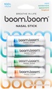BoomBoom 鼻棒 | 蒸気の流れ技術 | 冷間リフレッシュセンセーション | 自然な気分ブースト | シンプルな成分 | エッセンシャルオイル + メンソール吸入器(ミント、ウィンターミント、トロピカル、スペアミント)