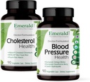 EMERALD LABSコレステロールの健康(90キャップ)と血圧の健康(90キャップ) - サポート心臓と循環器系 - 正常な範囲で血圧レベルをサポート - グルテンフリー - 30日間供給