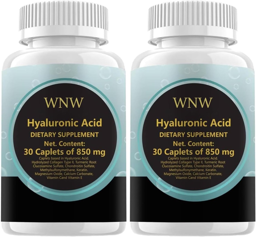New Hyaluronic-Acid 30 Caplets 850 mg (2PCS)