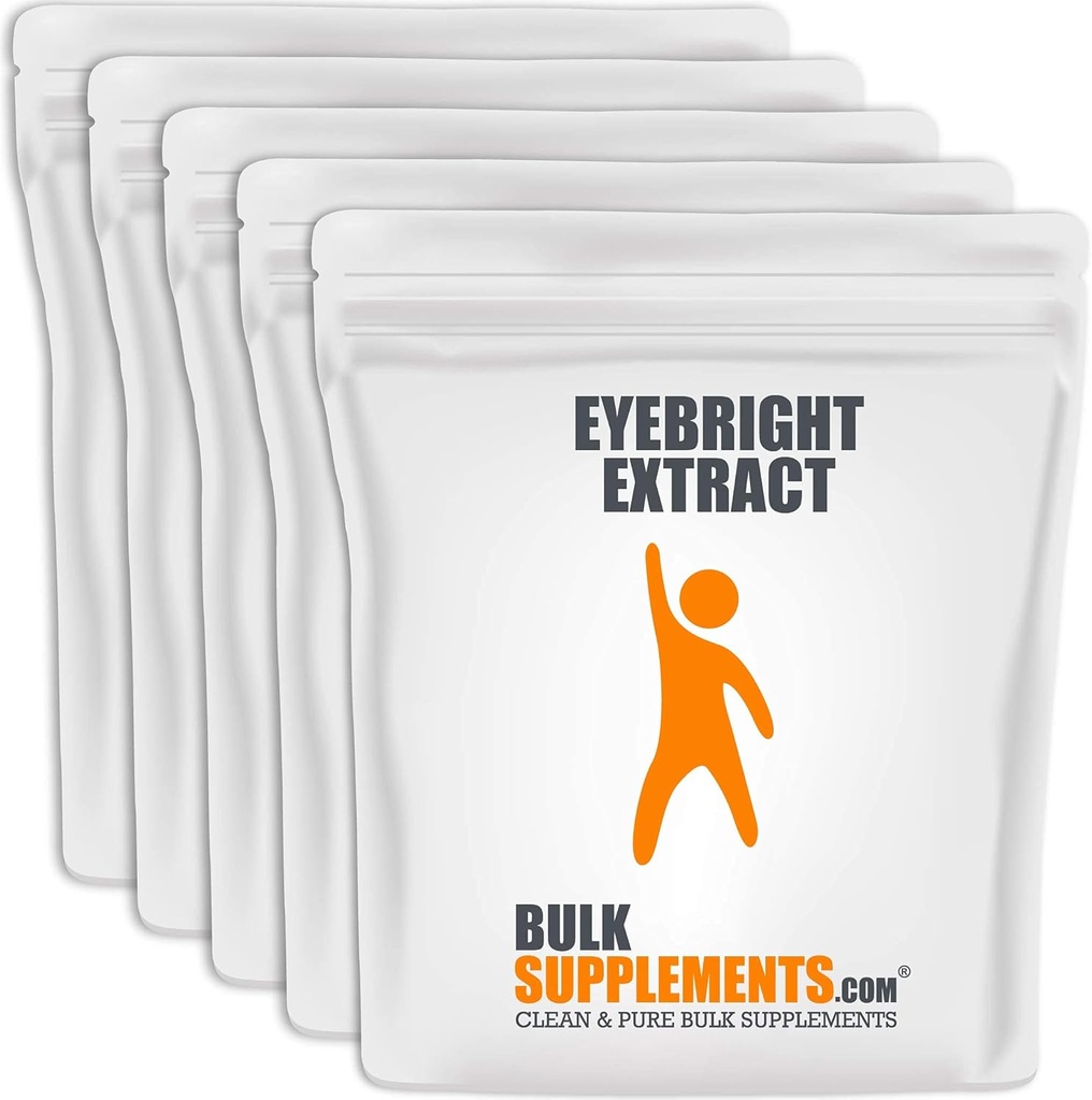BulkSupplements.com Eyebright Extractパウダー - 目明るいエキス - 目隠しハーブサプリメント - 大人(5キログラム - 11ポンド)のための目の健康サプリメント