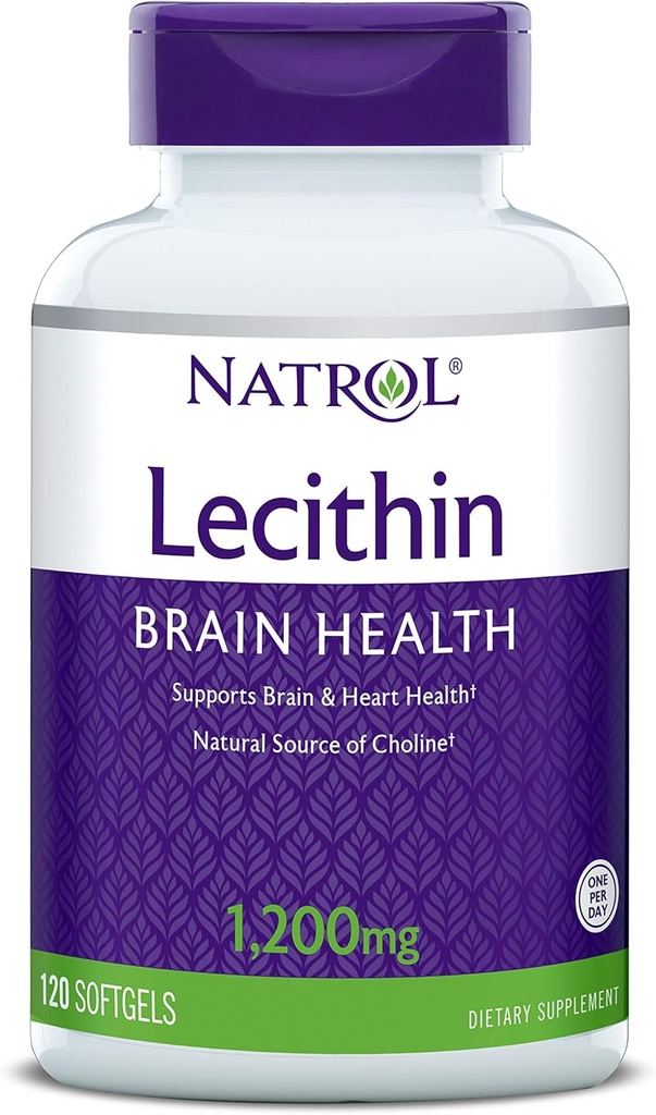 Natrol SOYAレシチンミネラルサプリメント、1,200mg、120カウント