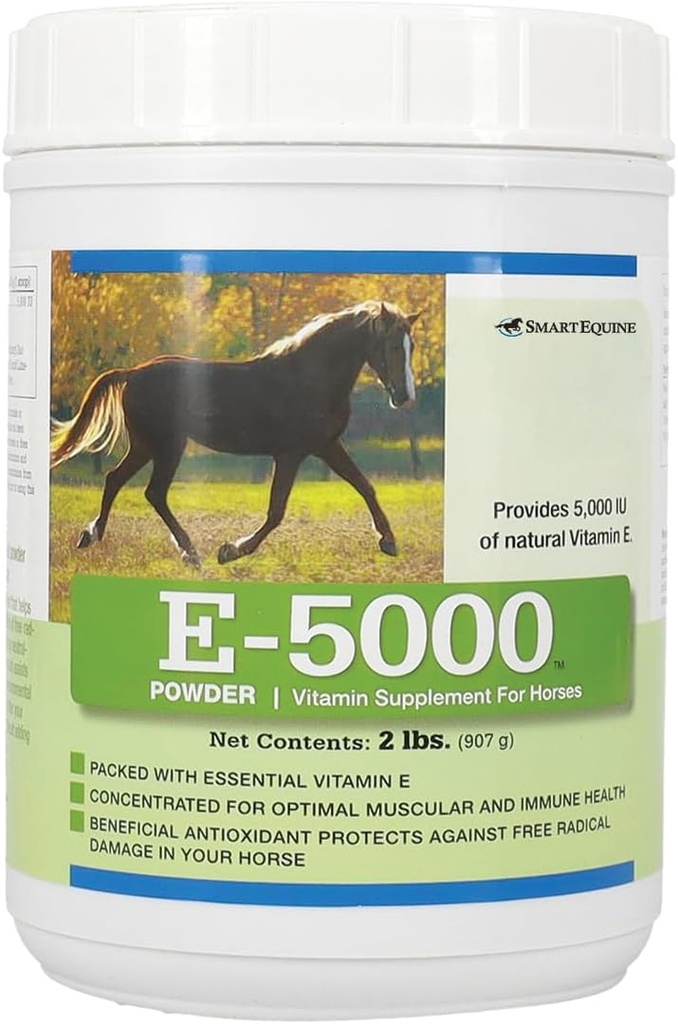 E5000 Powder | Vitamin E for Horses | Antioxidant Support with Horse Vitamin E Supplement | Concentrated for Optimal Muscle & Wellness Support | 2 lb