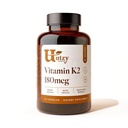 Utzy Naturals Vitamin K2|K2のMenaQ7®フォームの180 mcg | アメリカ製 | 60カプセル
