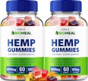 BioHeal Hemp Gummies - Hemp Seed Extract Bio Heal Hemp Gummies Tinnitus Herbal Supplement、健康とウェルネスサポート、すべてのNatual Hemp Gummy Advanced Formula(2パック - 120グミー)