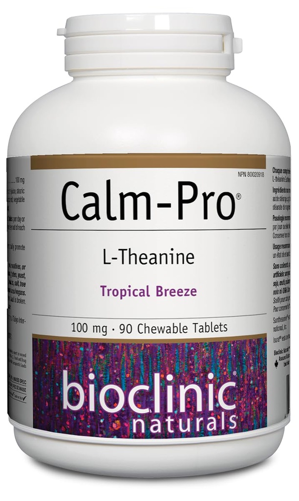 Bioclinic CalmのプロChewableタブレット、90の計算