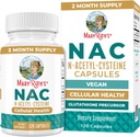 MaryRuth Organic NAC Supplement N-Acetyl Cysteine | 2ヶ月サプライ | NAC 1000mg perサービング | ビーガンカプセル | グルタミンプレカーサ | アミノ酸 | 非GMO | グルテンフリー | 120 カウント | 60 サービング