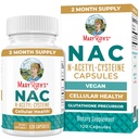MaryRuth Organic NAC Supplement N-Acetyl Cysteine | 2ヶ月サプライ | NAC 1000mg perサービング | ビーガンカプセル | グルタミンプレカーサ | アミノ酸 | 非GMO | グルテンフリー | 120 カウント | 60 サービング