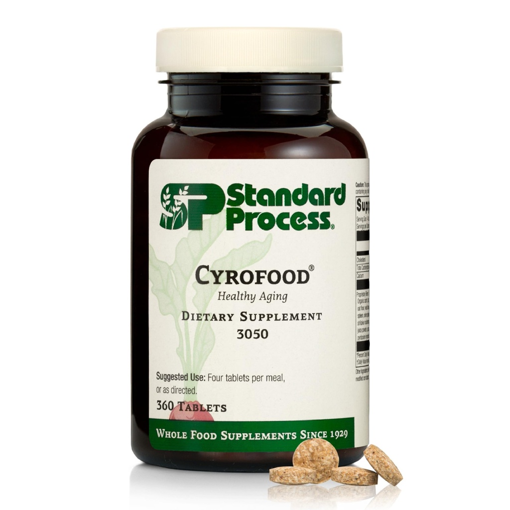 標準的なプロセス Cyrofood - 健康な老化サポート補足 - 牛の副腎、Reishi のきのこの粉、有機性ニンジン及び多くが付いている栄養物の補足 - 全食糧ベースの補足 - 360 のタブレット