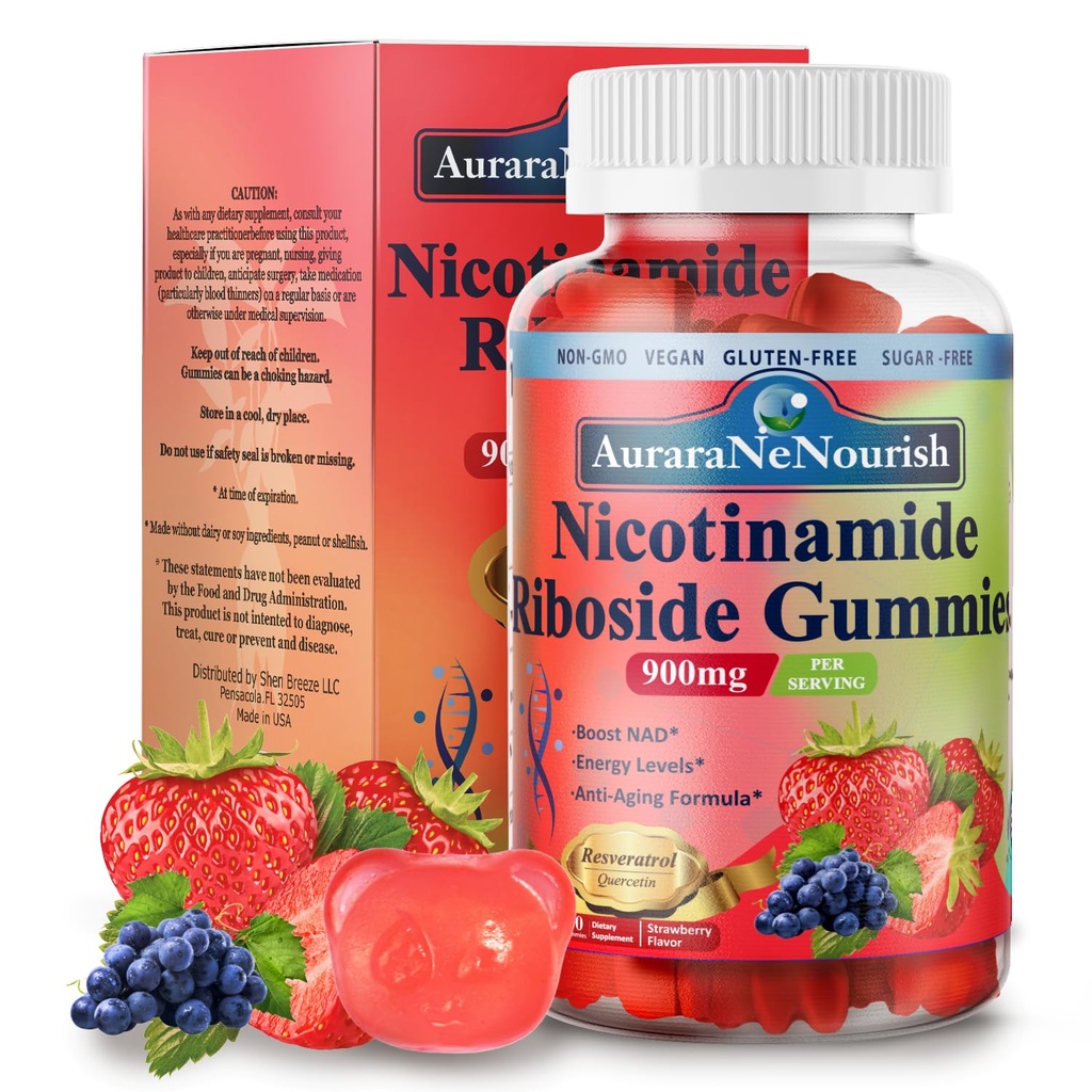 NADの補足のガミーの砂糖なし、NADのニコチンアミドの肋骨のResveratrol 900mg w。 QuercetinのコラーゲンのBiotin及びビタミン、反老化のための高い効力のNADのResveratrolの補足、エネルギー、焦点